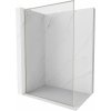 Mexen Kioto-F L sprchová stena Walk-in s rámom 50 x 202 cm, transparentná 8 mm, brúsený nikel - 800-050-174-97-00