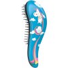 Detangler Blue Unicorn kefa na vlasy s rukojeťou