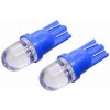 LED autožiarovka COMPASS 1 LED 12V T10 modrá 2ks (33707)