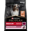 PRO PLAN Medium Adult Sensitive Skin granuly pre psov losos 14 kg