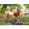 RAVENSBURGER Puzzle Kone pri rieke XXL 300 dielikov (12904)