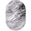 Najkoberce MAYA PR117 sivý / čierny ovál 240x340 cm