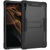 Techsuit Ochranný kryt Rugged TabShell + ochranná fólia na displej - Samsung Galaxy Tab S8 Ultra / S9 Ultra - Čierna