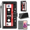 Peňaženkové kožené puzdro Voltage na Xiaomi Redmi Note 10/10S - Black Red Tape