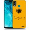 Picasee silikónový prehľadný obal pre Honor 9X Lite - I am fine