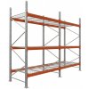 Majster Regál Palettenregale - Grundregal - 600 - 185 - 110 - 3 - 500 - 2 - Wire mesh, Pozinkované/Oranžová