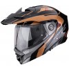 Helma na motorku SCORPION ADX-2 KAMPS čierno/medená Veľkosť: S