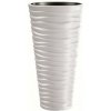 Prosperplast Kvetináč SAND SLIM biely 29,6 cm