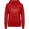 AWDis Hoodie mikina Nápis Rovnosť je krásna ohnivá červená