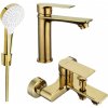 MEXEN/S - Mexen Royo R05 Set umývadlové a vaňové batérie s príslušenstvom zlata 72203R05-50