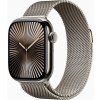 Apple Watch Series 10 42 mm Cellular prírodný titán s prírodným milánskym ťahom MWXF3QC/A