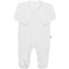 Dojčenský bavlnený overal New Baby Practical biely chlapec Biela 86 (12-18m)