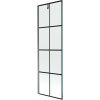 Mexen Next vaňová zástena 1-krídlová 60 x 150 cm, čierny vzor, gun metal - 895-060-000-00-77-95