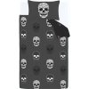 Tmavosivé detské obliečky na dvojlôžko 200x200 cm Skulls – Catherine Lansfield