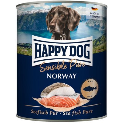 Happy Dog Sensible Pure Norway - konzerva, lososie mäso 6 x 800 g