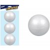 MFP Creative polystyrénové gule, priemer 10cm, hladké, biele (3ks)