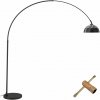 tectake 405203 oblúková lampa arcus, oceľ, retro štýl, 60w - čierna