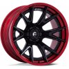 FUEL FC402 CATALYST hliníkové disky 10x22 6x139,7 ET-18 MATTE BLACK W/ CANDY RED LIP