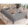 XPOSE® Obrus STRIPE - tmavo sivý 155x220 cm,