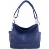 Kabelka Maryna kožená - navy modrá