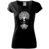 Narodeninový strom 50 - Dámske tričko Pure - L ( Čierna )