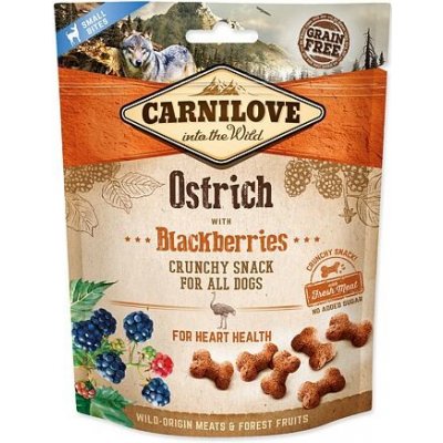 CARNILOVE Dog Crunchy Snack Ostrich with Blackberries with fresh meat 200 g