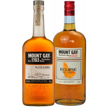 Mount Gay Black Barrel 43% 0,7 l + Mount Gay Eclipse 40% 1 l (set)