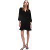Dámske šaty GAP, LS VELVET WRAP MINI čierna XS