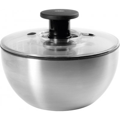 Oxo Odstreďovač šalátov STEEL 6,0 l, strieborný, nerezová oceľ