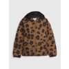 GAP 406554-01 Dětská lehká bunda leopard Hnědá - M