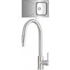Teka STARBRIGHT 45 E-XN 1B 1D X nerezová oceľ + Deante LIMA F72 M nerezová oceľ