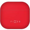 Ultratenké silikonové pouzdro FIXED Silky pro Apple AirPods 4, červené FIXSIL-1473-RD