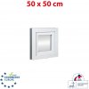 OKNA-HNED.SK Plastové okno | 50x50 cm (500x500 mm) | biele | sklopné | pivničné