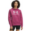 Dámska mikina cez hlavu Under Armour RIVAL FLEECE SHIMMER HOODIE W červená 6003710-659 - S
