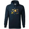 Potápačské vybavenie - Mikina pánska Cape s kapucňou - 5XL ( Tmavomodrá (takmer čierna) )