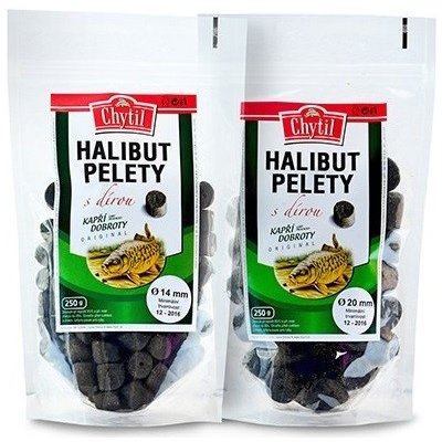 Chytil Halibut Pelety S Dierkou 250g 20mm