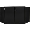 Vonyx DB2B Skladací paraván 120 X 70 Black 4 panely