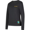 LA SPORTIVA Climbing on the Moon Sweatshirt W Carbon/Giallo - S