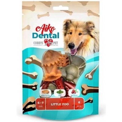 Cobbys Pet Aiko dental little zoo 6 - 7 cm 25 g 150 g 6 ks od 1,67 € -  Heureka.sk