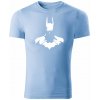 T-ričko Batman pánske tričko Farba trička: Nebeská Modrá, Farba potlače: Biela, Veľkosť: S