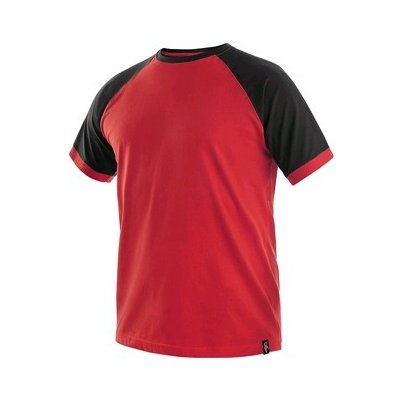 CXS pánske tričko s krátkym rukávom Oliver červené čierne