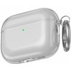 AhaStyle transparentný obal s karabínou pre AirPods Pro 3 - sivý - možnosť vrátiť tovar ZADARMO do 30tich dní