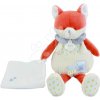 Plyšová líška s handričkou na maznanie Romarin the Fox In my Garden Pantin with a Comforter Doudou et Compagnie v darčekovom balení 28 cm od 0 mes