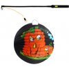 Lampión Halloween tekvica 25 cm so svietiacou paličkou 50 cm