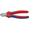 KNIPEX Kliešte na rezanie s leštenými viackomponentovými rukoväťami 160mm KNIPEX