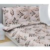Bellatex obliečky bavlna 90/945 listy sivé 140x200 70x90