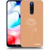 Picasee silikónový čierny obal pre Xiaomi Redmi 8 - Peonies