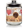 Cerve Sklenená dóza s vekom srdce Káva 800ml