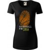 Basketball is my DNA - Dámske tričko z organickej bavlny Origin (GOTS) - L ( Čierna )