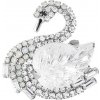 Preciosa Brošňa s českým krištáľom Labuť Glam Swan Glamour 2480 00